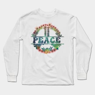 Peace Wreath Long Sleeve T-Shirt